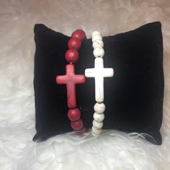 Stone cross bracelets - Picture 2 of 3